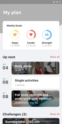 Personal Fit Club android App screenshot 5